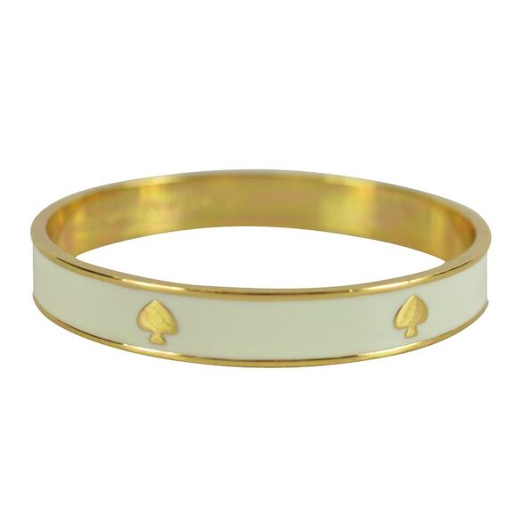 Kate Spade Cream with Gold tone Spades Ban… - Picture 1 of 3